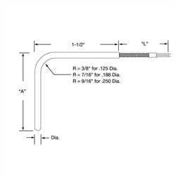 Tempco STYLE TTW TUBE & WIRE THERMOCOUPLES Image