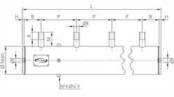 Turbo TL030(N-V-T)M   Header Tank with Threaded Stubs for Straight Through Valves Image