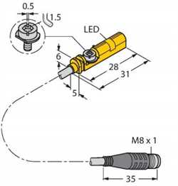 TURCK BIM-UNT-AP7X-0,3-PSG3S Magnetic Field Sensor Image