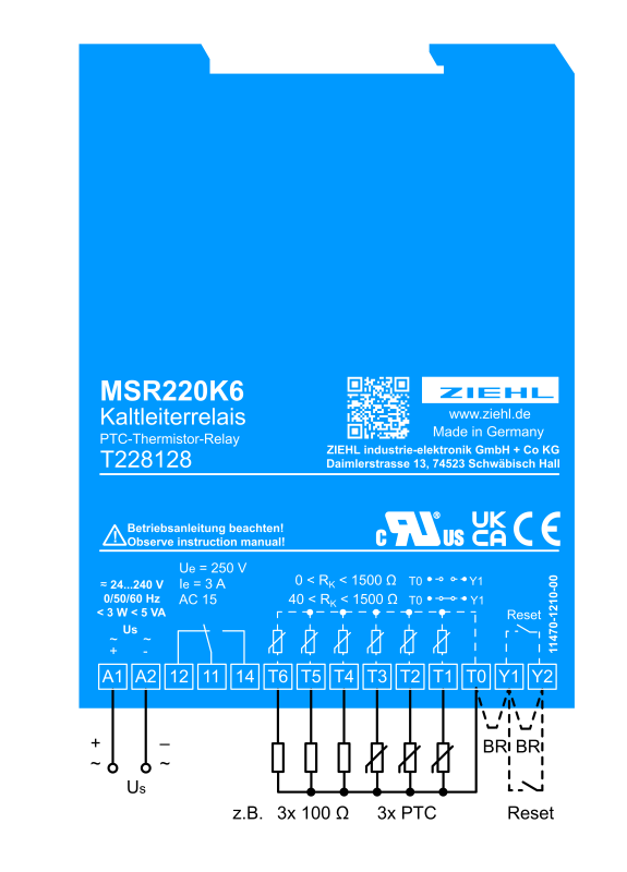 Ziehl MSR220K6 Relay