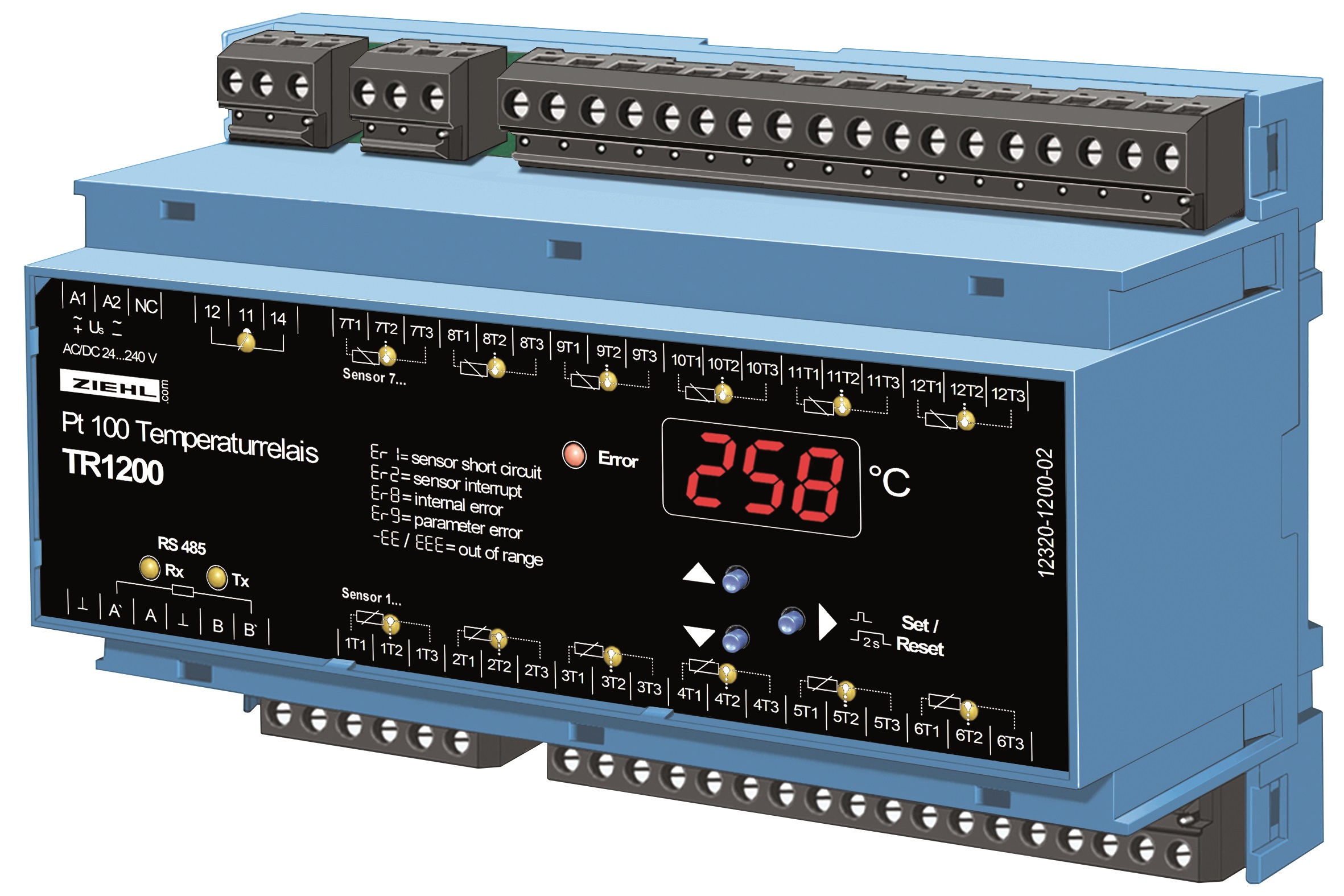 Ziehl TR1200  Pt 100  Temperature Measurement