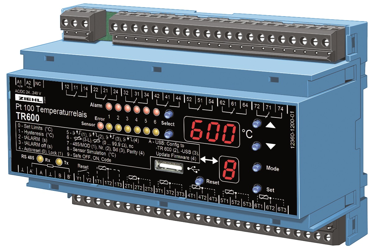 Ziehl TR600   T224361 Temperature Relay