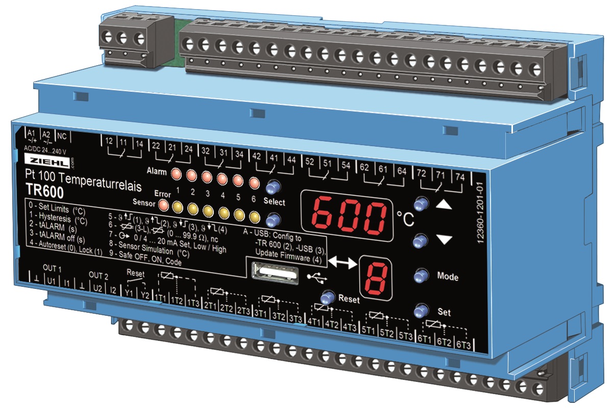 Ziehl Type: TR 600  // item T224360 Relay