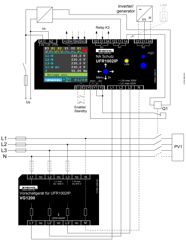 Ziehl UFR1002IP  // S222301 Relay