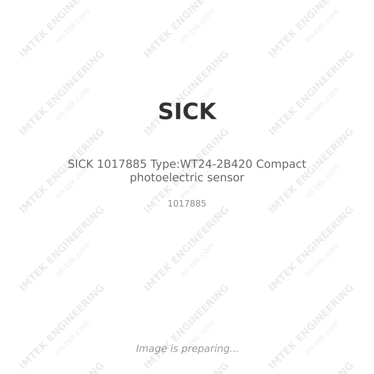 SICK SICK 1017885 Type:WT24-2B420 Compact photoelectric sensor - 1017885