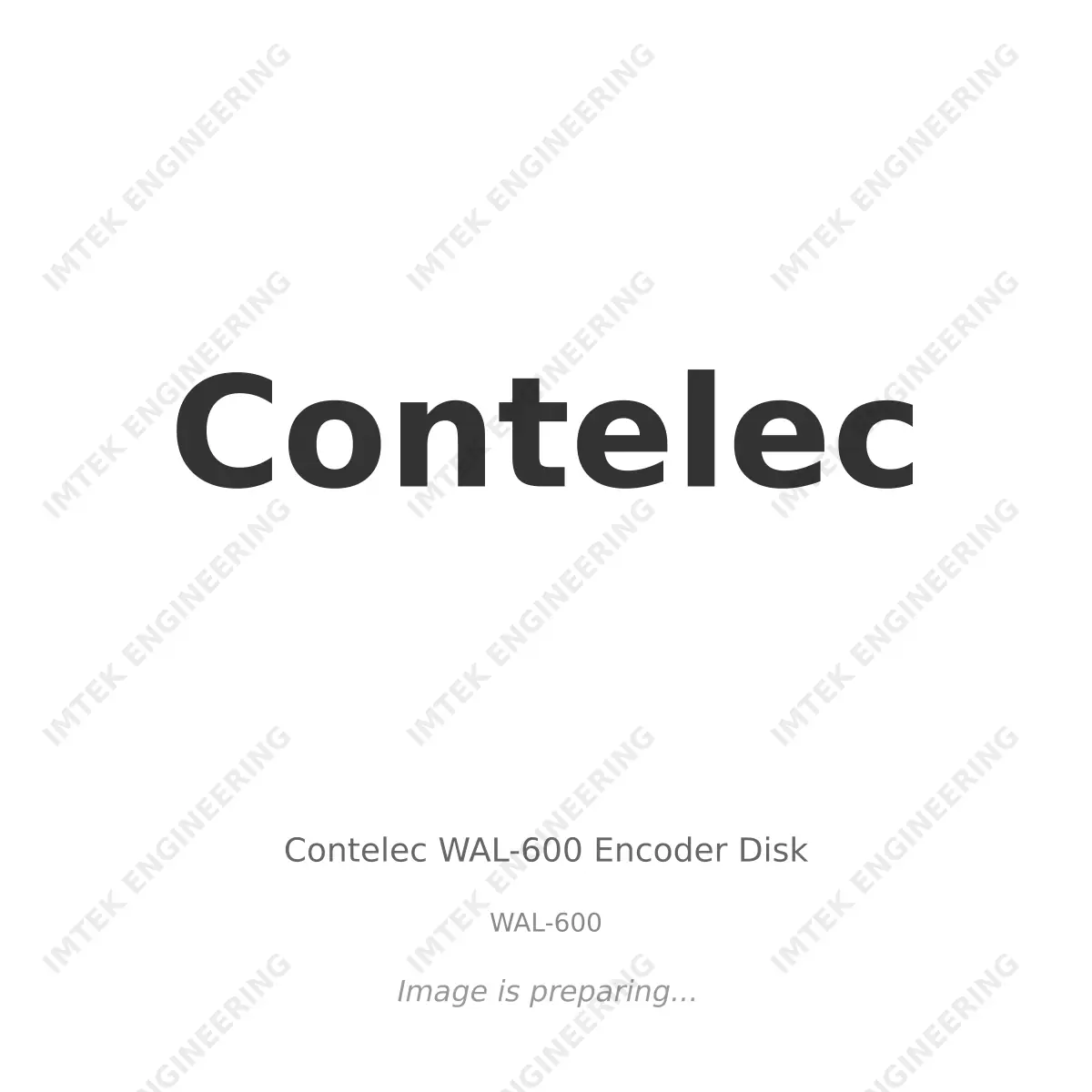 Contelec Contelec WAL-600 Encoder Disk - WAL-600