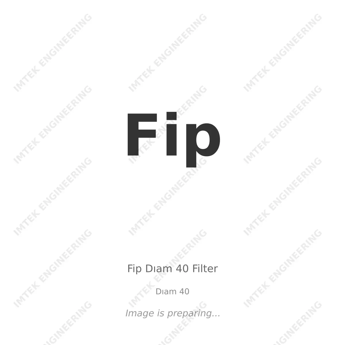 Fip Fip Diam 40 Filter - Diam 40