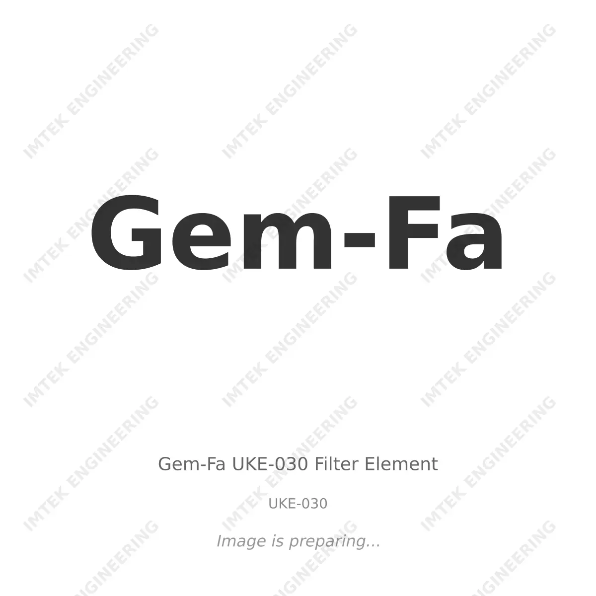 Gem-Fa Gem-Fa UKE-030 Filter Element - UKE-030