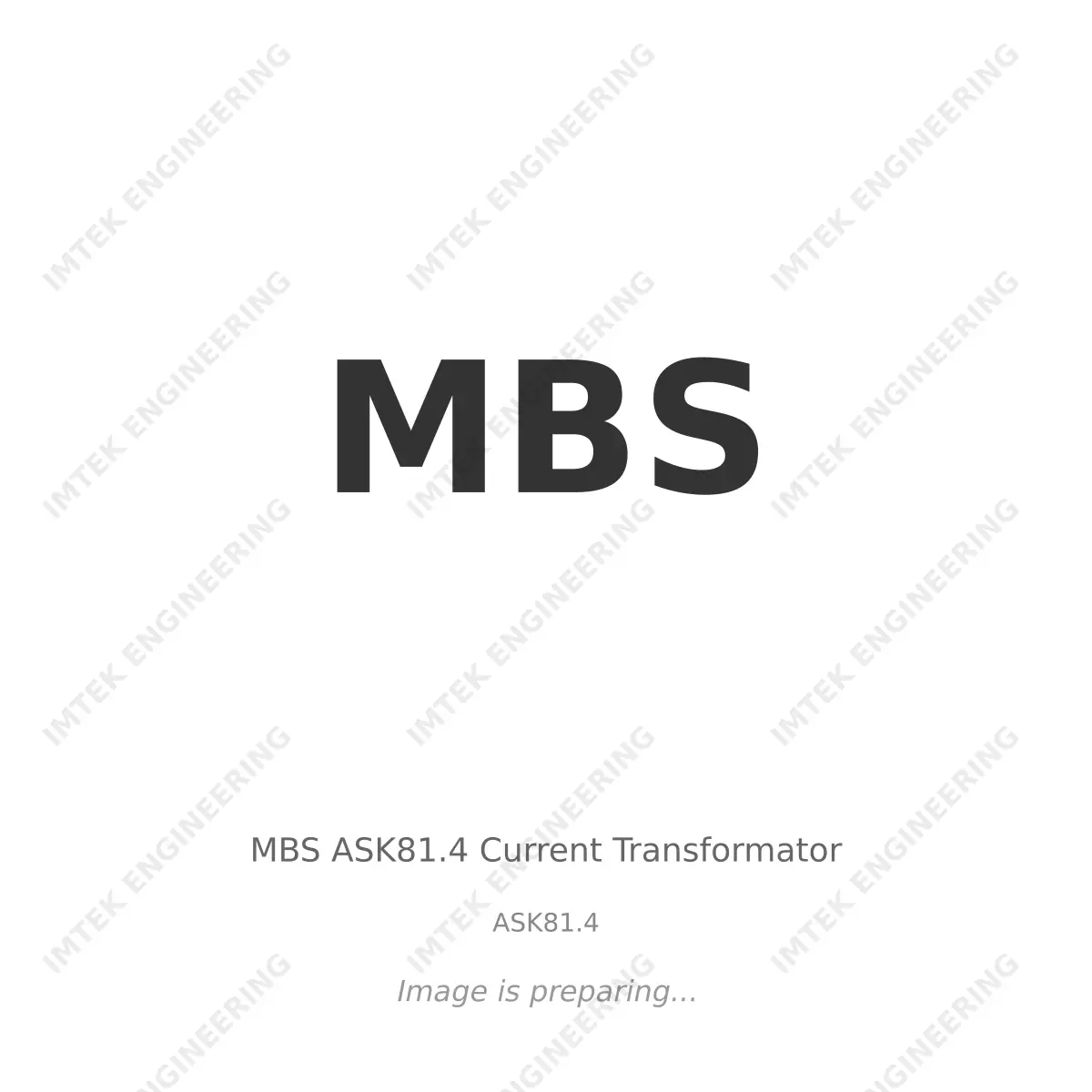 MBS MBS ASK81.4 Current Transformator - ASK81.4