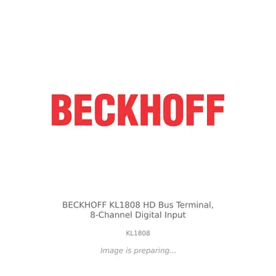 BECKHOFF BECKHOFF KL1808 HD Bus Terminal, 8-Channel Digital Input - KL1808 thumbnail 1