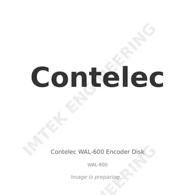 Contelec Contelec WAL-600 Encoder Disk - WAL-600