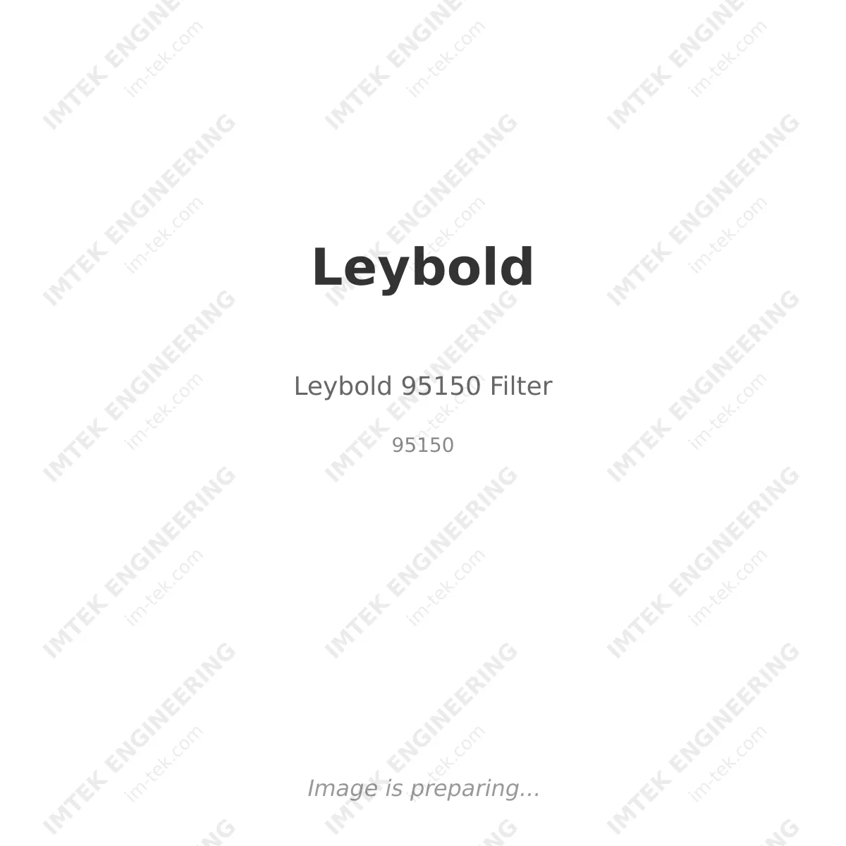 Leybold Leybold 95150 Filter - 95150