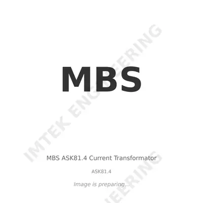 MBS MBS ASK81.4 Current Transformator - ASK81.4 thumbnail 1