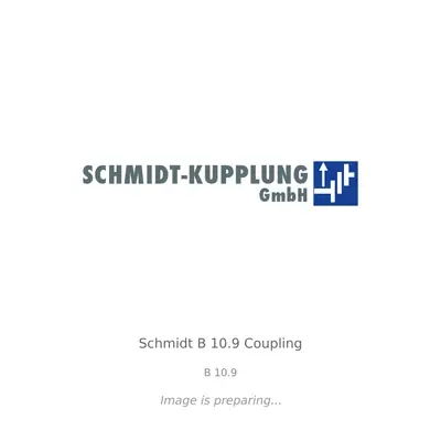 Schmidt Schmidt B 10.9 Coupling - B 10.9